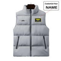 Thumbnail for Airbus A350 Silhouette Designed Puffy Vests