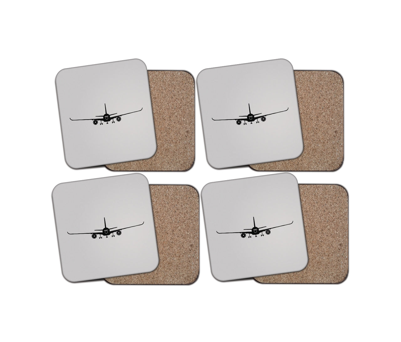 Airbus A350 Silhouette Designed Coasters