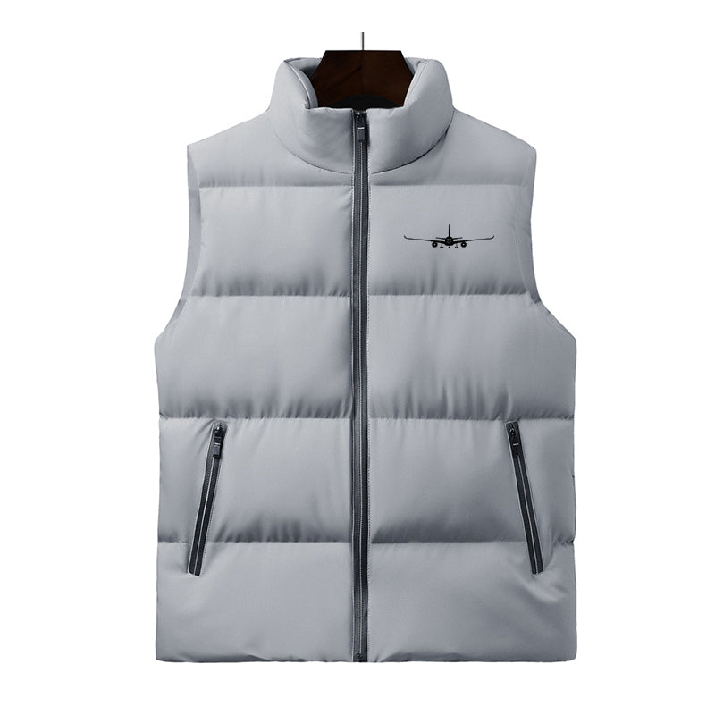 Airbus A350 Silhouette Designed Puffy Vests