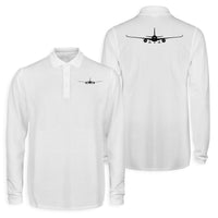 Thumbnail for Airbus A350 Silhouette Designed Long Sleeve Polo T-Shirts (Double-Side)