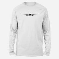 Thumbnail for Airbus A350 Silhouette Designed Long-Sleeve T-Shirts