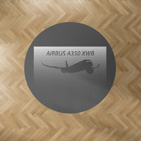 Thumbnail for Airbus A350XWB & Dots Designed Carpet & Floor Mats (Round)