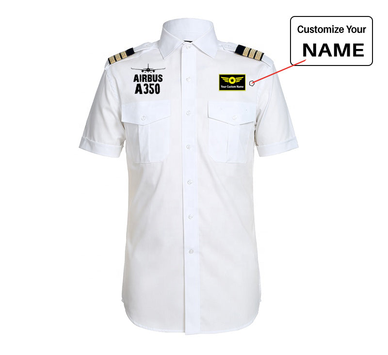 Airbus A350 & Plane Designed Pilot Shirts