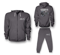 Thumbnail for Airbus A350 & Trent XWB Engine Designed Zipped Hoodies & Sweatpants Set