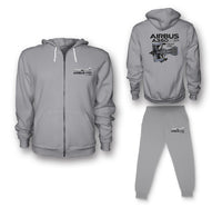 Thumbnail for Airbus A350 & Trent XWB Engine Designed Zipped Hoodies & Sweatpants Set