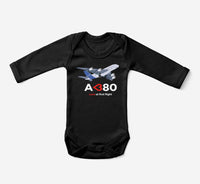 Thumbnail for Airbus A380 Love at first flight Designed Baby Bodysuits