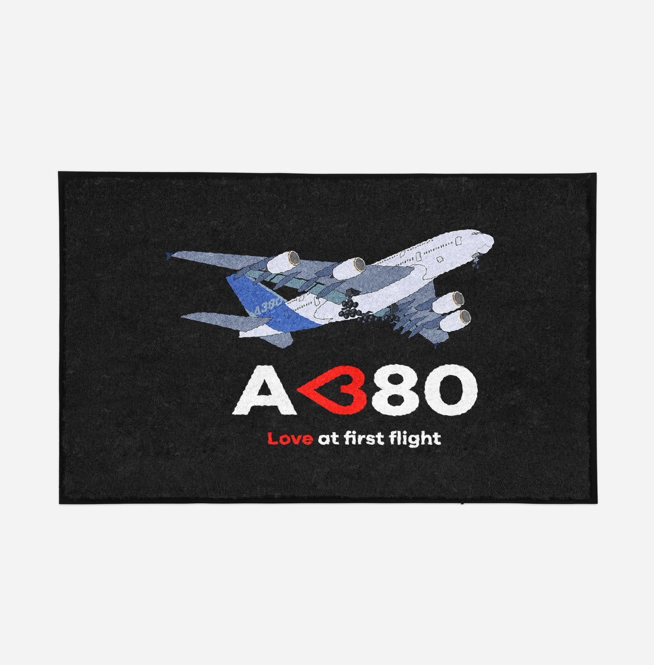 Airbus A380 Love at first flight Designed Door Mats