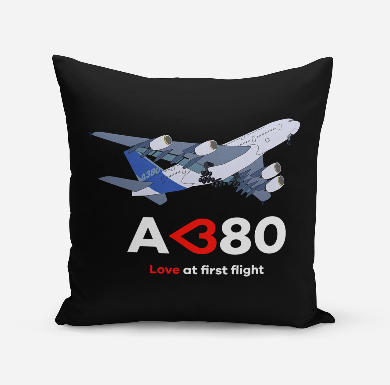 Airbus A380 Love at first flight Designed Pillows