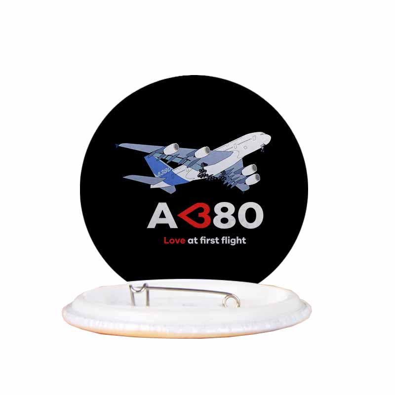 Airbus A380 Love at first flight Designed Pins