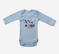 Thumbnail for Airbus A380 Love at first flight Designed Baby Bodysuits