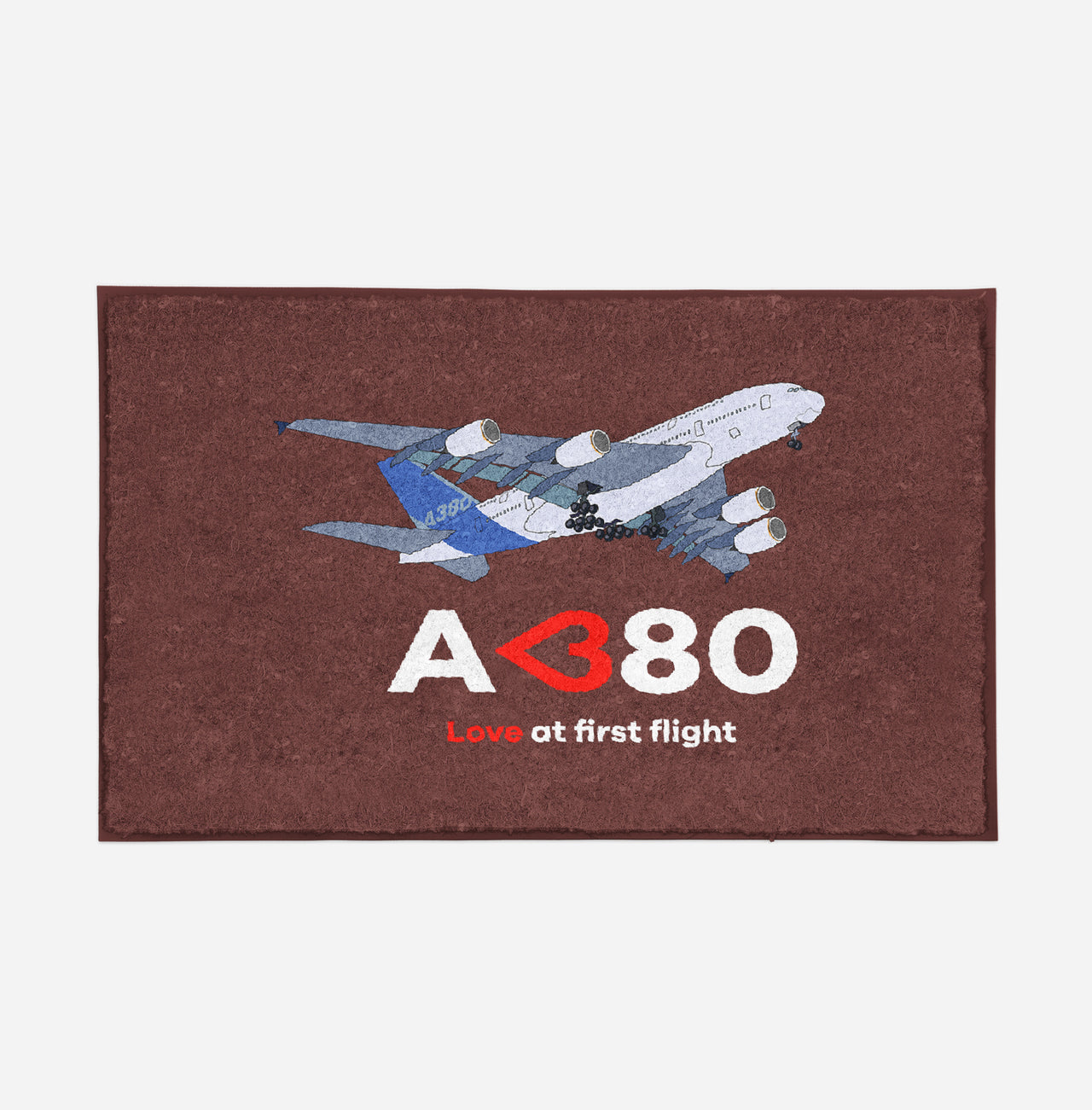 Airbus A380 Love at first flight Designed Door Mats