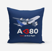 Thumbnail for Airbus A380 Love at first flight Designed Pillows