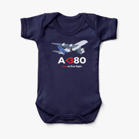 Thumbnail for Airbus A380 Love at first flight Designed Baby Bodysuits