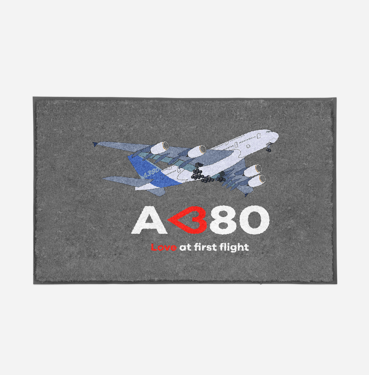 Airbus A380 Love at first flight Designed Door Mats