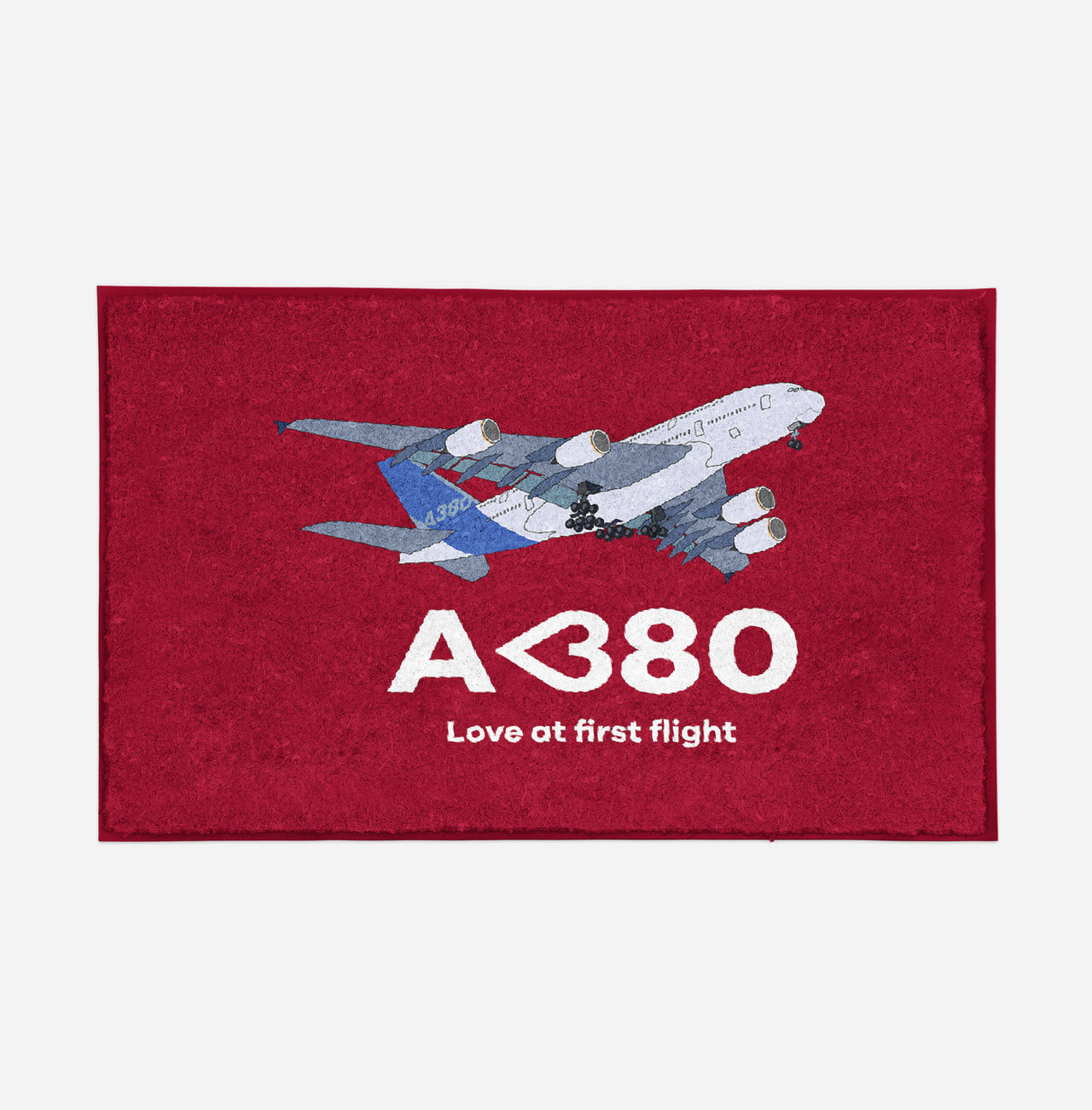 Airbus A380 Love at first flight Designed Door Mats