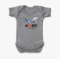 Thumbnail for Airbus A380 Love at first flight Designed Baby Bodysuits