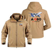 Thumbnail for Airbus A380 Love at first flight Designed Military Jackets (Customizable)