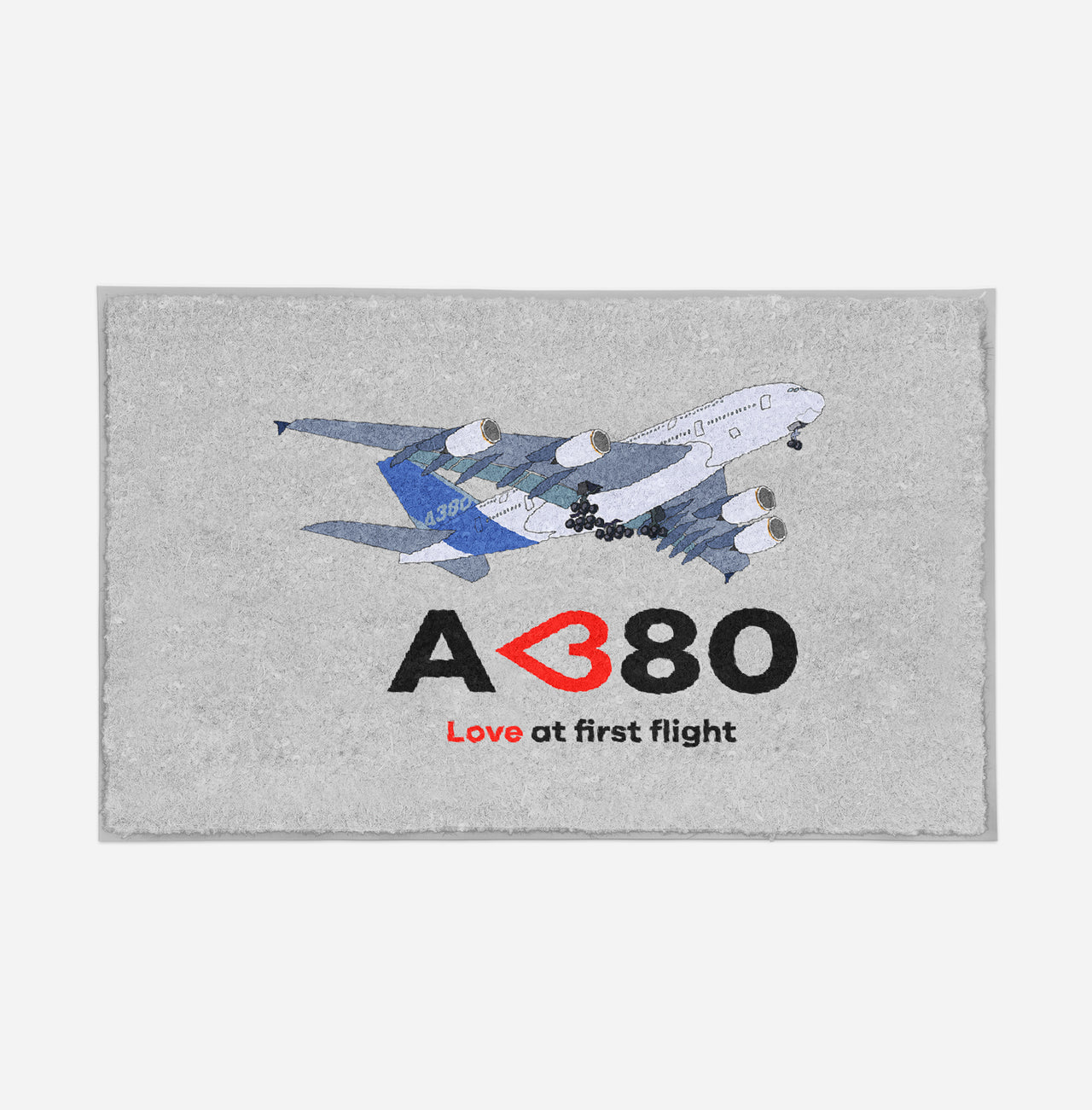 Airbus A380 Love at first flight Designed Door Mats