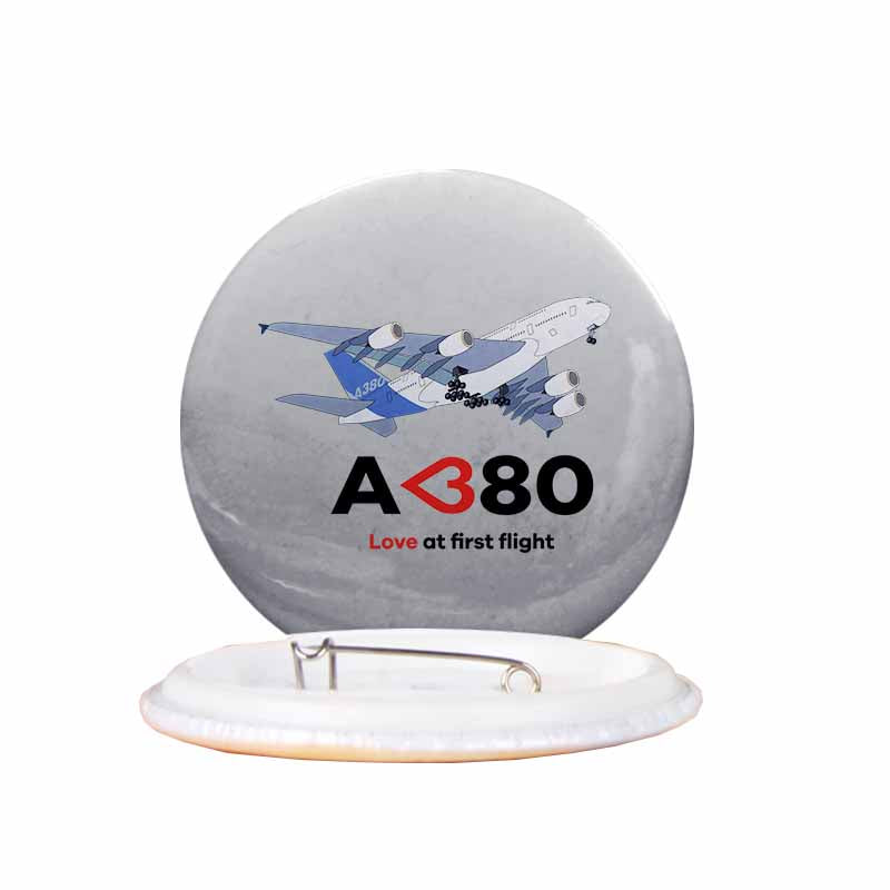 Airbus A380 Love at first flight Designed Pins