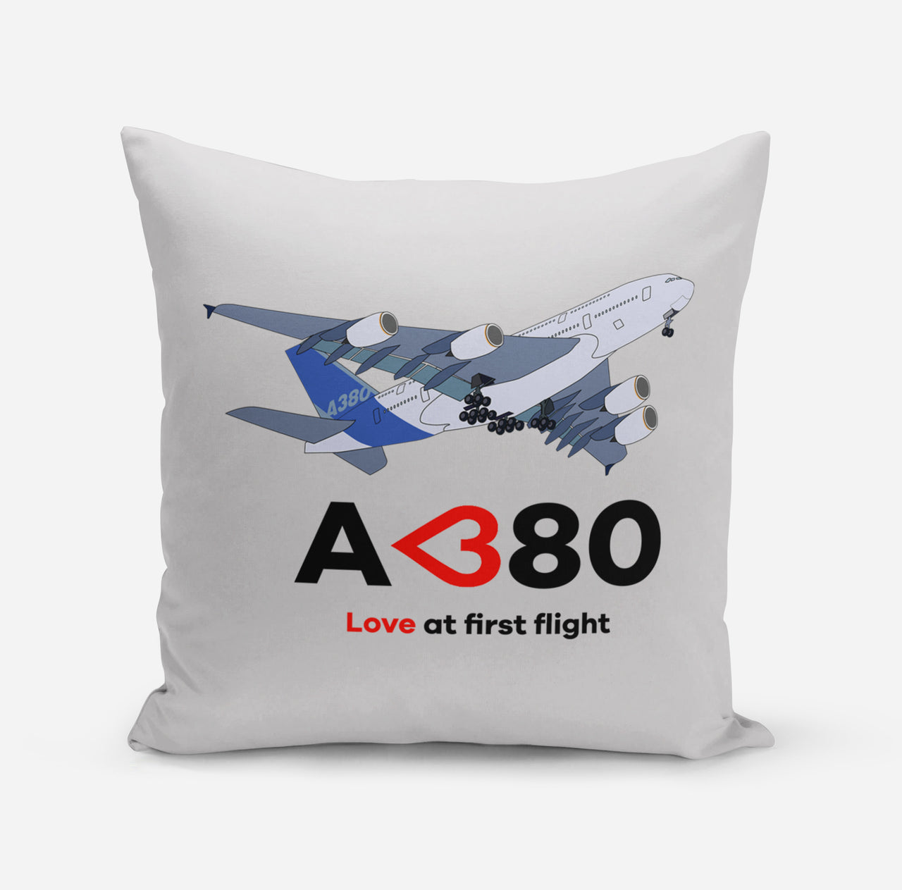 Airbus A380 Love at first flight Designed Pillows