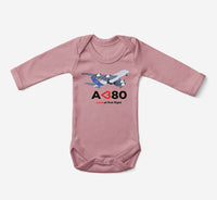 Thumbnail for Airbus A380 Love at first flight Designed Baby Bodysuits