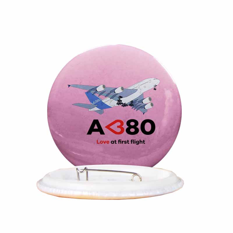 Airbus A380 Love at first flight Designed Pins