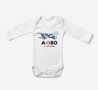 Thumbnail for Airbus A380 Love at first flight Designed Baby Bodysuits