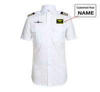 Thumbnail for Airbus A380 Silhouette Designed Pilot Shirts