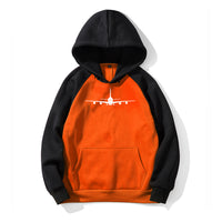 Thumbnail for Airbus A380 Silhouette Designed Colourful Hoodies