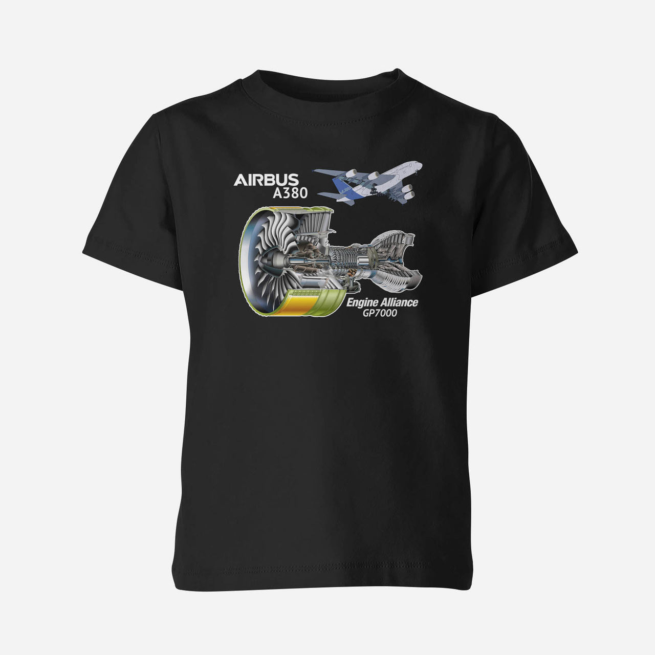 Airbus A380 & GP7000 Engine Designed Children T-Shirts