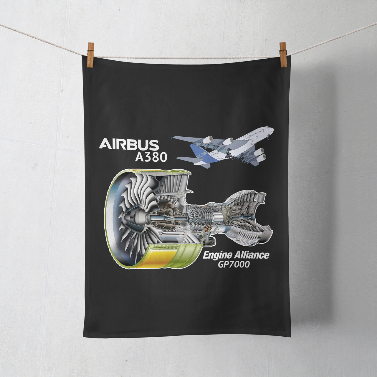 Airbus A380 & GP7000 Engine Designed Towels