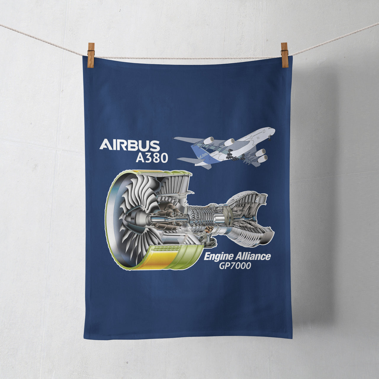 Airbus A380 & GP7000 Engine Designed Towels