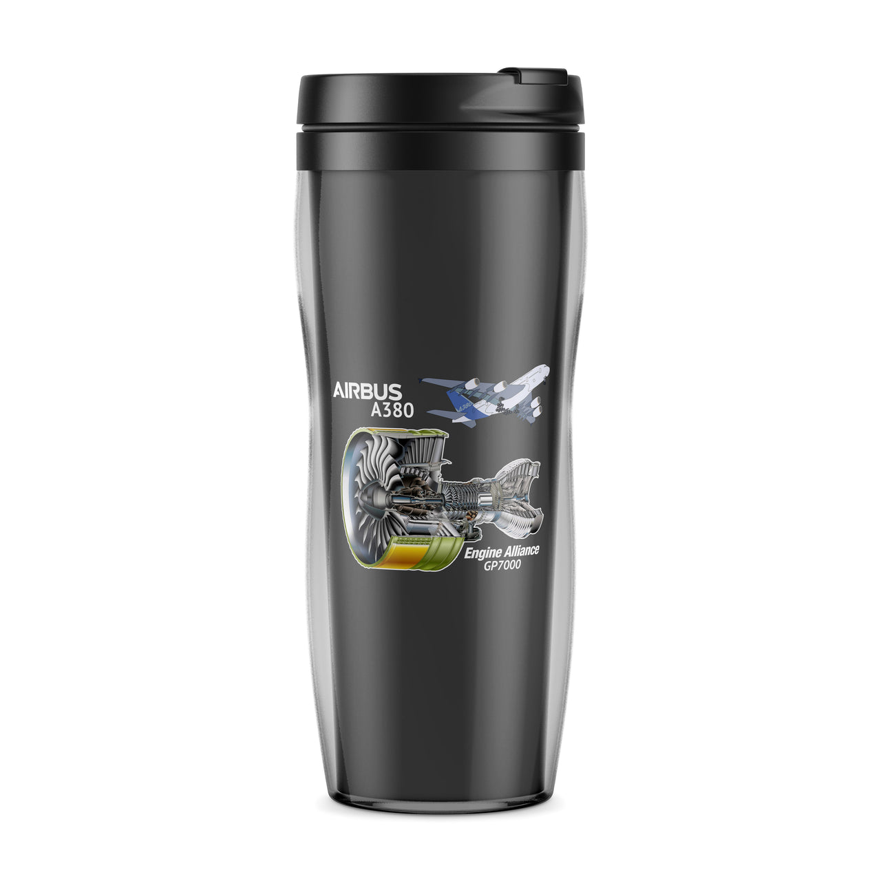 Airbus A380 & GP7000 Engine Designed Plastic Travel Mugs