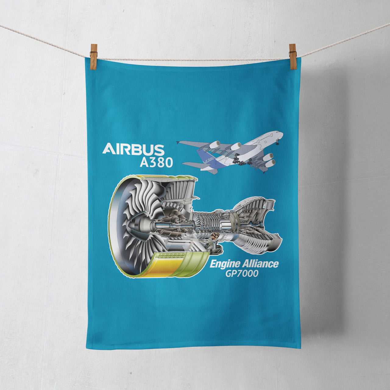 Airbus A380 & GP7000 Engine Designed Towels