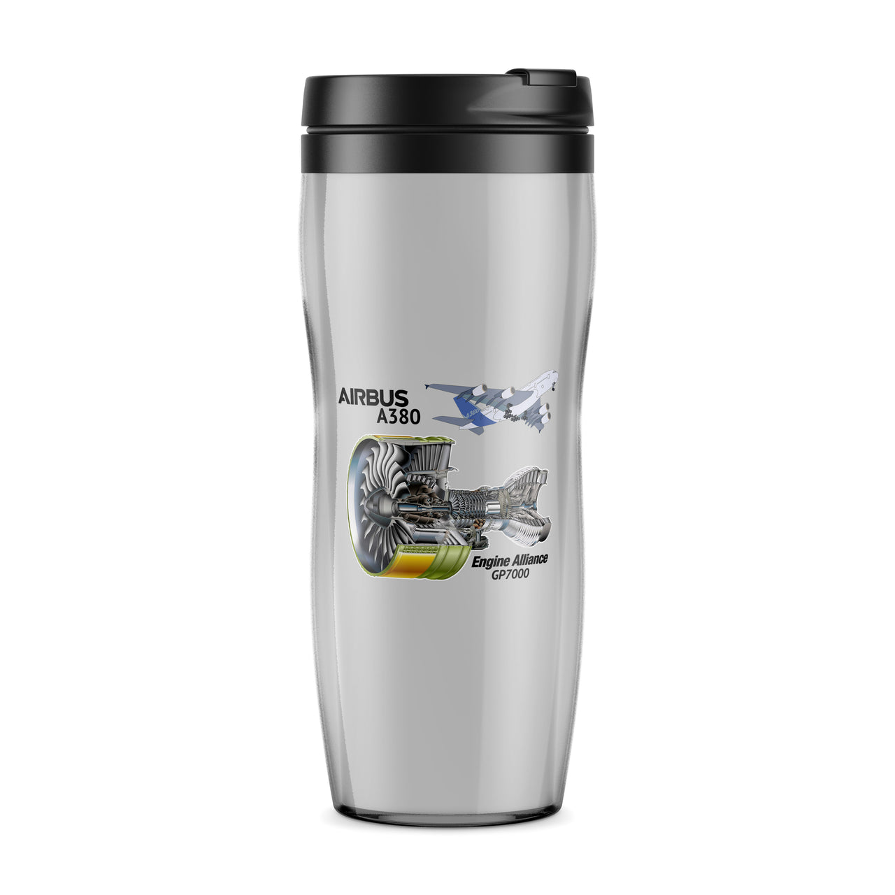 Airbus A380 & GP7000 Engine Designed Plastic Travel Mugs