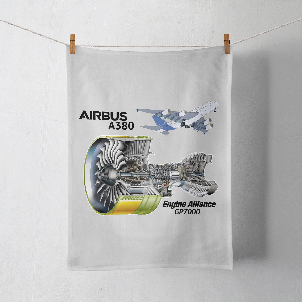 Airbus A380 & GP7000 Engine Designed Towels