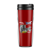 Thumbnail for Airbus A380 & GP7000 Engine Designed Plastic Travel Mugs