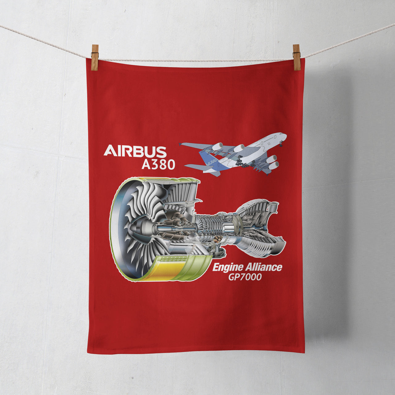 Airbus A380 & GP7000 Engine Designed Towels