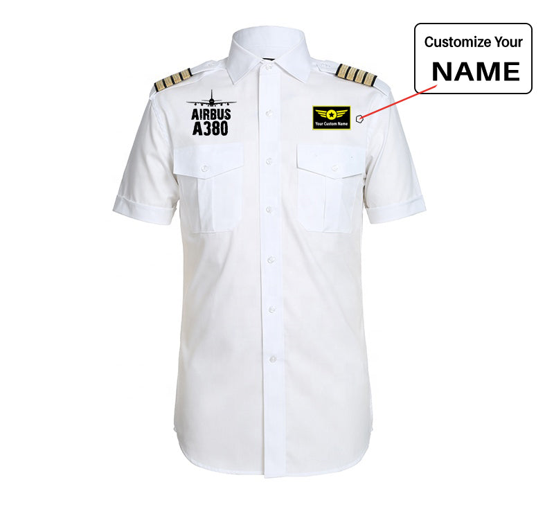 Airbus A380 & Plane Designed Pilot Shirts