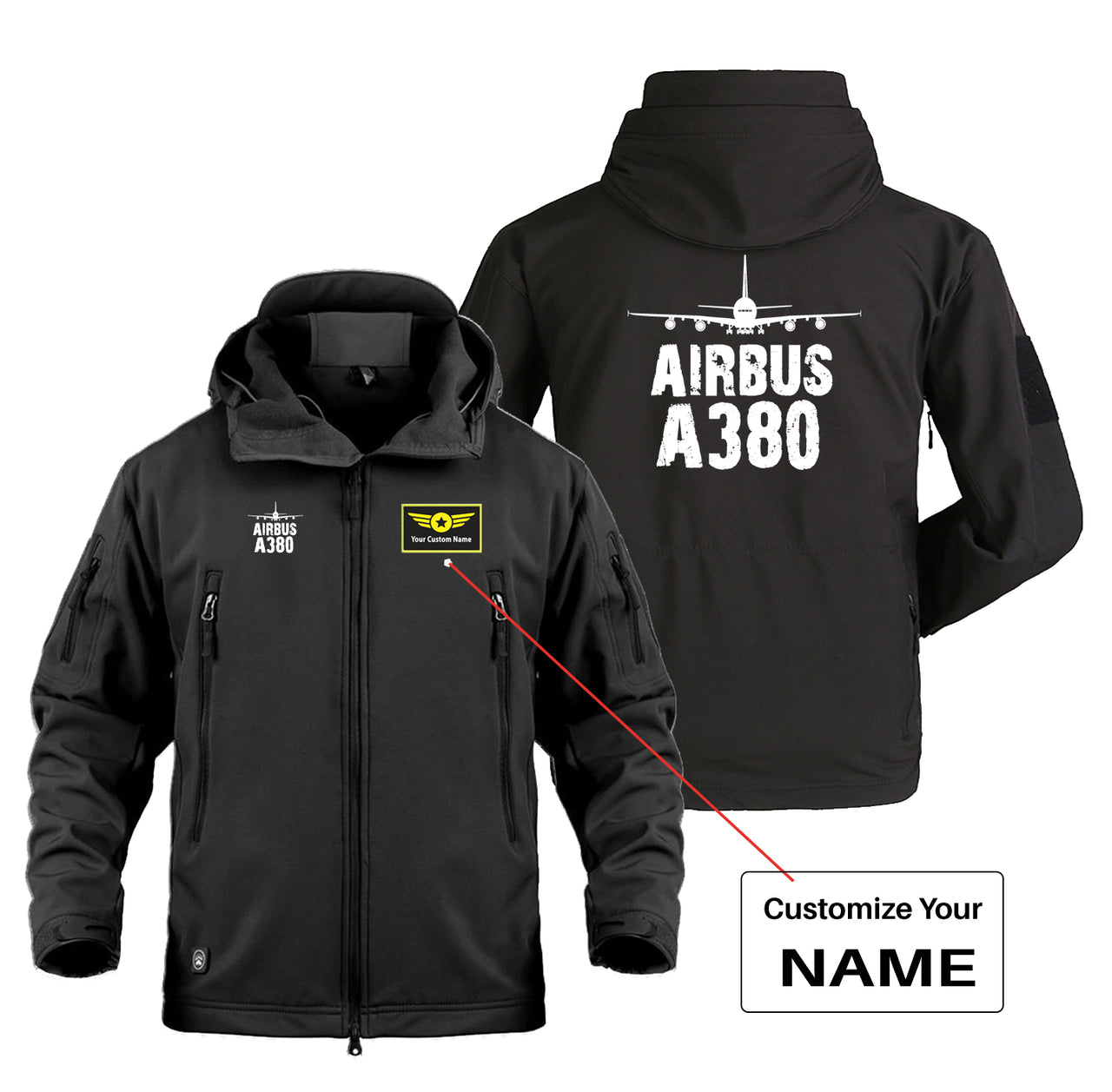 Airbus A380 & Plane Designed Military Jackets (Customizable)