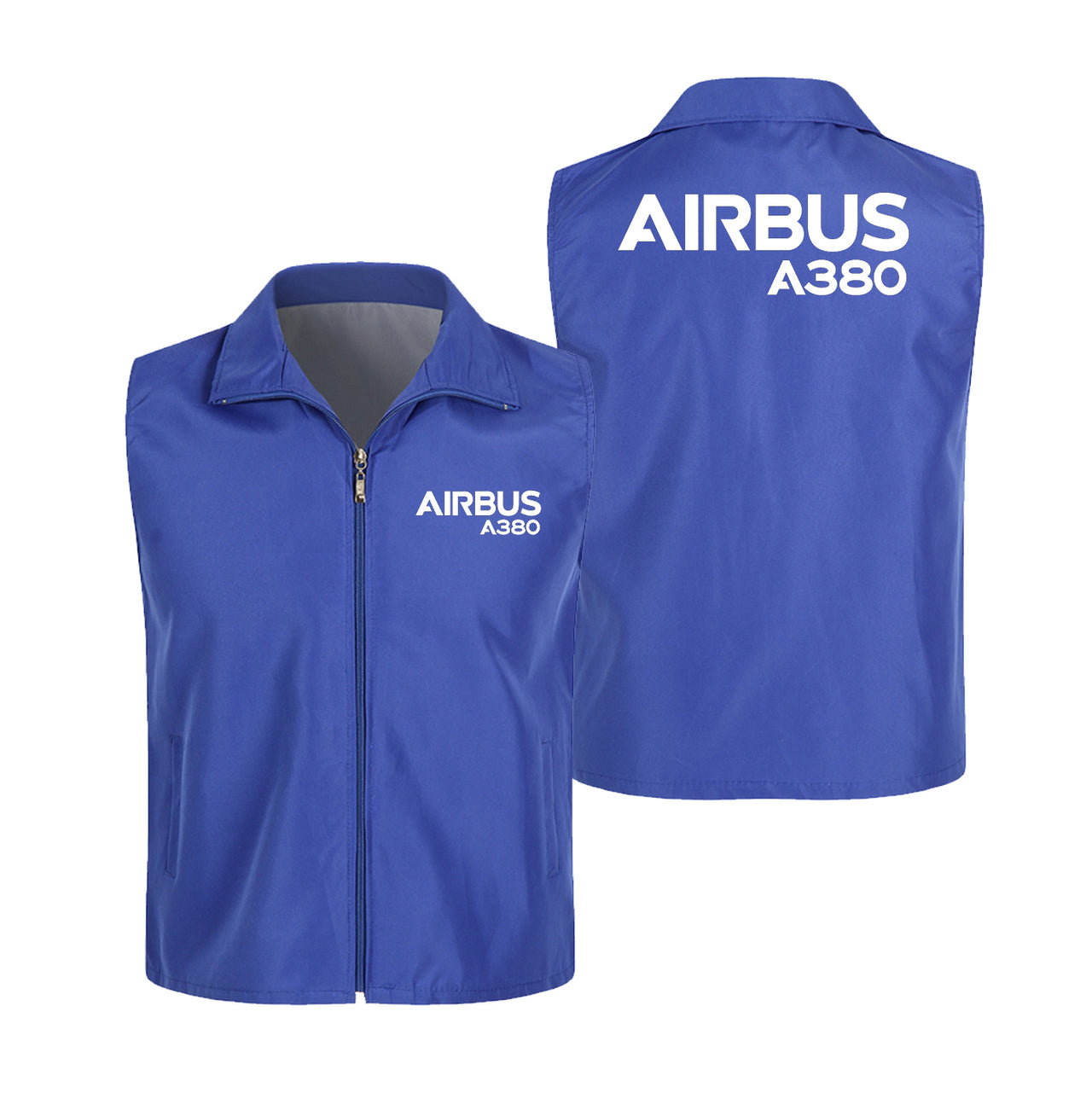 Airbus A380 & Text Designed Thin Style Vests