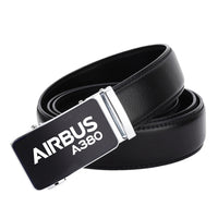 Thumbnail for Airbus A380 & Text Designed Men Belts