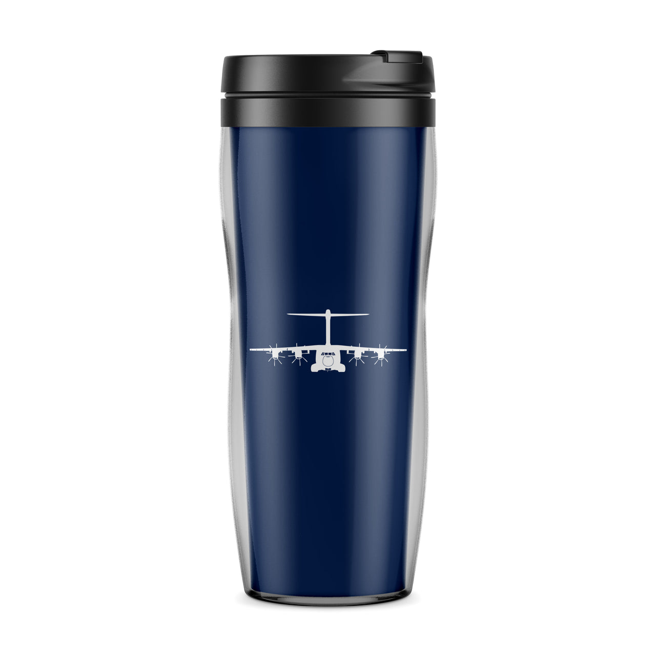 Airbus A400M Silhouette Designed Travel Mugs