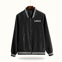 Thumbnail for Airbus & Text Designed Thin Spring Jackets