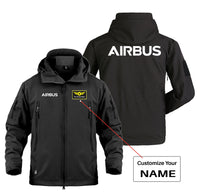 Thumbnail for Airbus & Text Designed Military Jackets (Customizable)