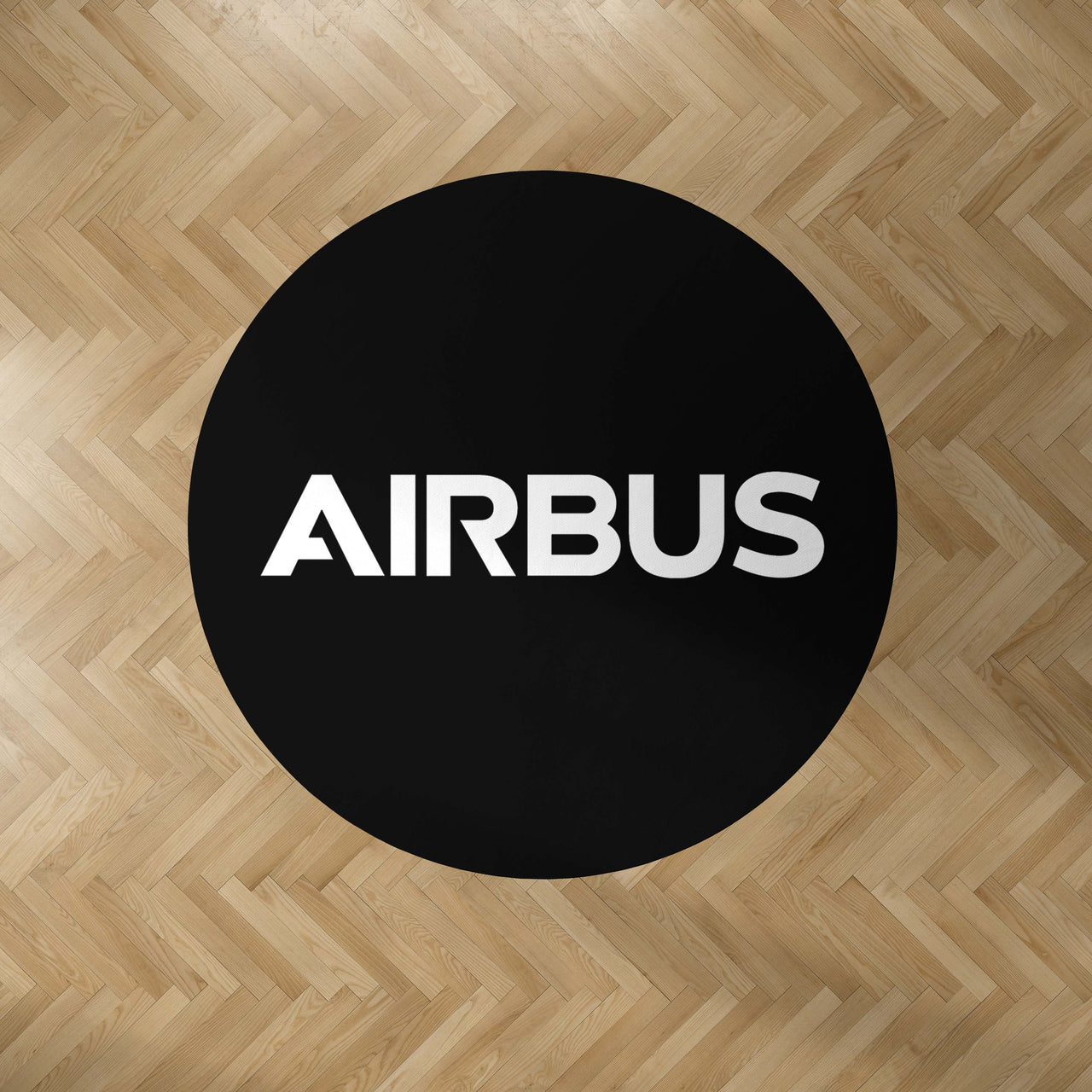 Airbus & Text Designed Carpet & Floor Mats (Round)