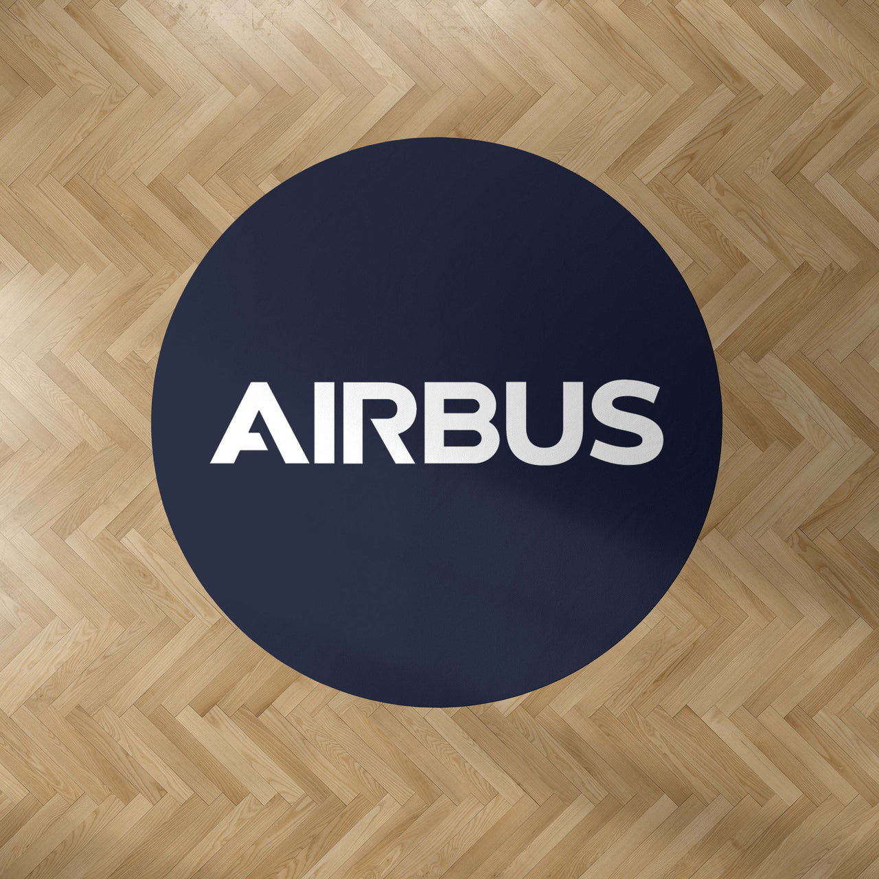 Airbus & Text Designed Carpet & Floor Mats (Round)