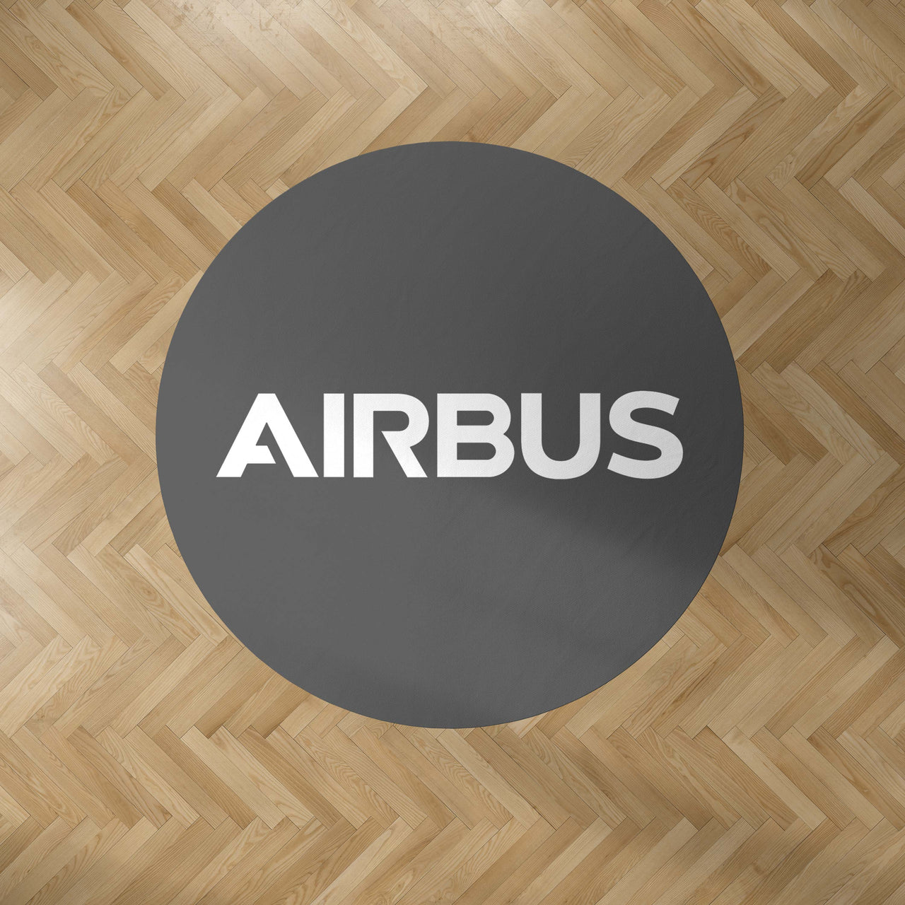 Airbus & Text Designed Carpet & Floor Mats (Round)