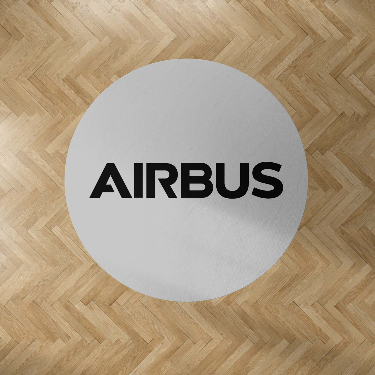 Airbus & Text Designed Carpet & Floor Mats (Round)