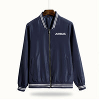 Thumbnail for Airbus & Text Designed Thin Spring Jackets